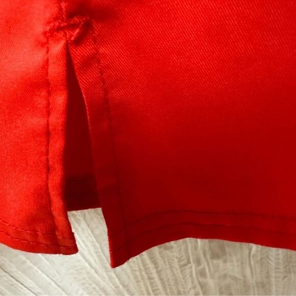 CHEROKEE XS RED GRAY 4 Pocket Straight Leg Scrub Bottom Cargo NWOT - Picture 10 of 13